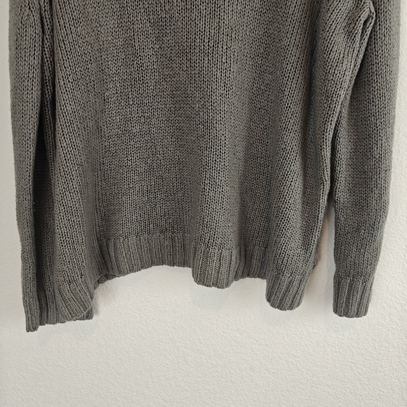Wooden Ships “Lazy Day” Cozy Knit Sweater S/M Gray Mohair Blend Relaxed Fit - Picture 12 of 13